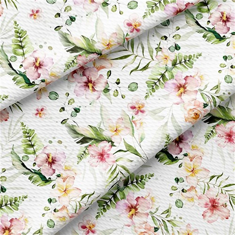 Printed Floral Liverpool Bow Floral Greenery(F7 & Get a Free $89.99 Embroidery Bundle