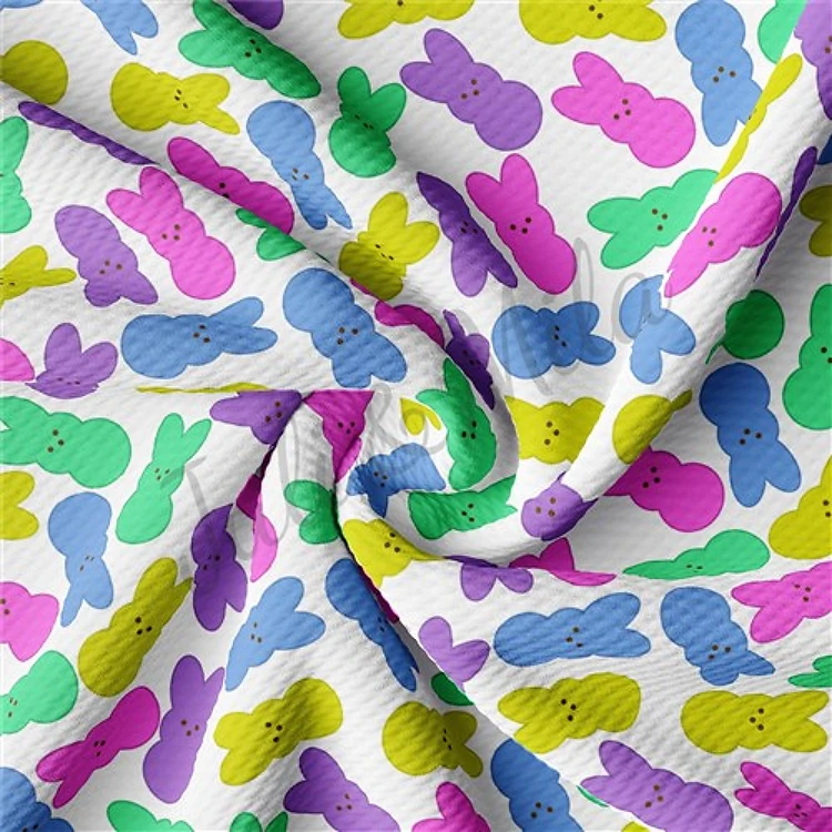 Easter Easter68 Liverpool Bullet Textured Stretch Solid Strip Thick Knit Jersey Fabric