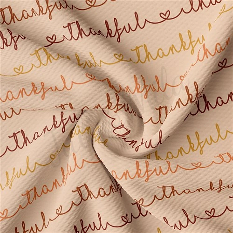 Thankful Thanksgiving Fall Autumn Printed Thanksgiving Day AA1963 & Get a Free $89.99 Embroidery Bundle