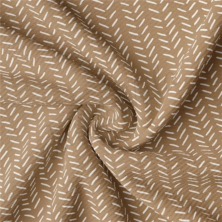 Liverpool Bullet Textured Stretch Solid Strip Thick Knit Jersey Fabric
