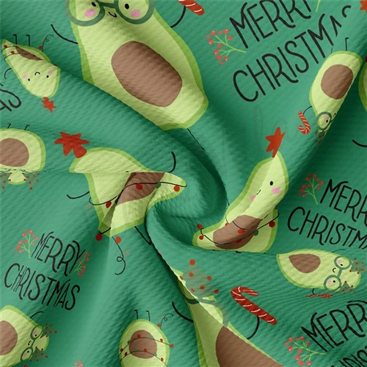 Christmas Liverpool Bullet Textured Stretch Solid Strip Thick Knit Jersey Fabric