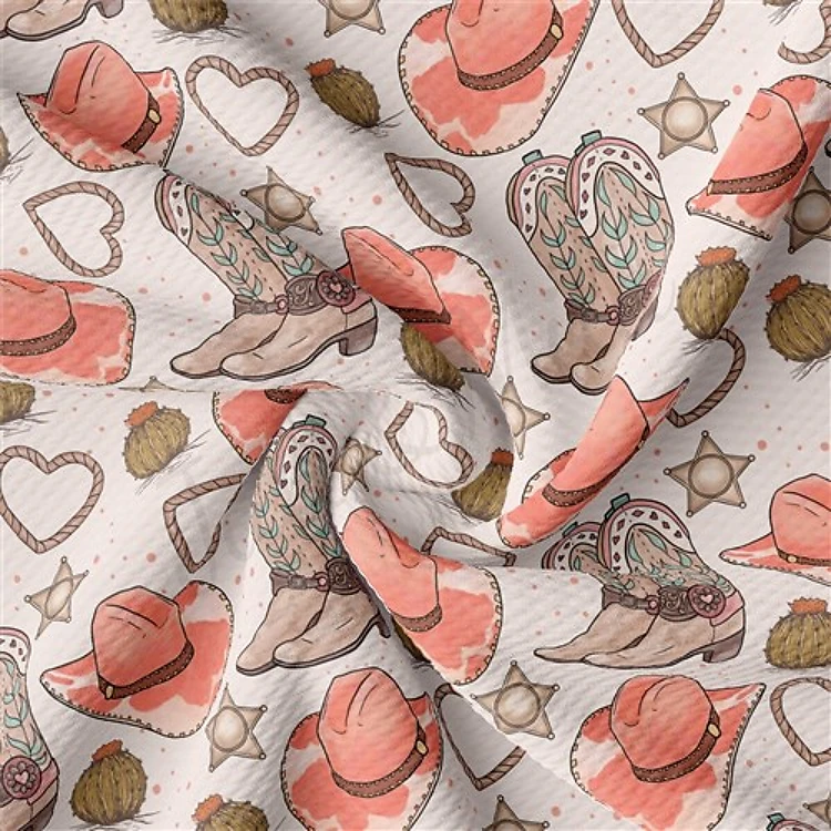 Valentine's Day cowboy Liverpool Bullet Textured Stretch Solid Strip Thick Knit Jersey Fabric