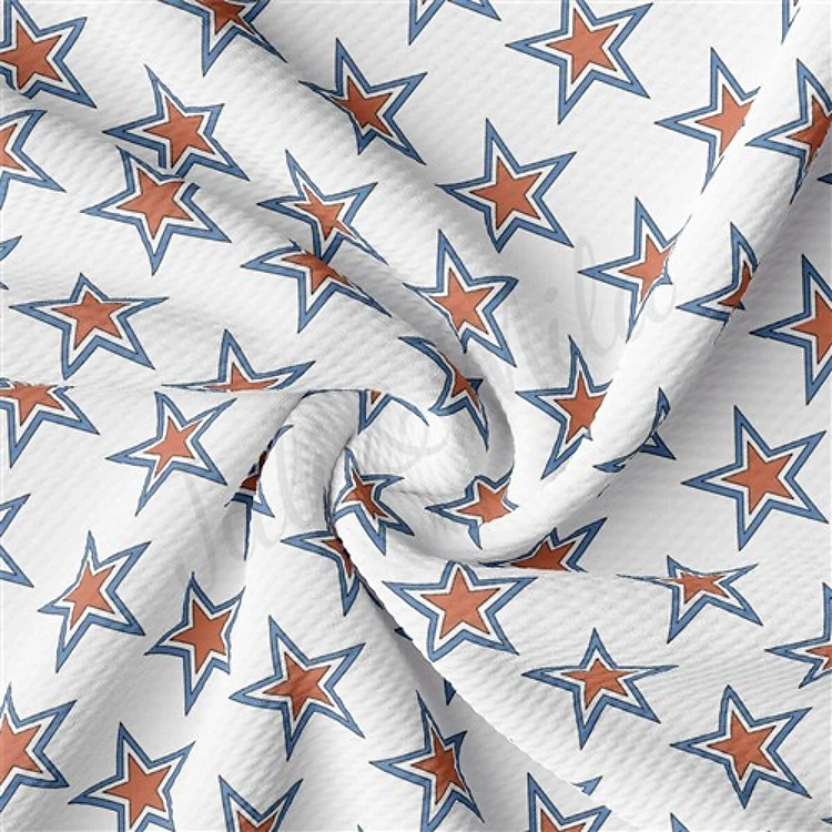 4th of July Patriotic Printed Liverpool Fabric AA2192 & Get a Free $89.99 Embroidery Bundle