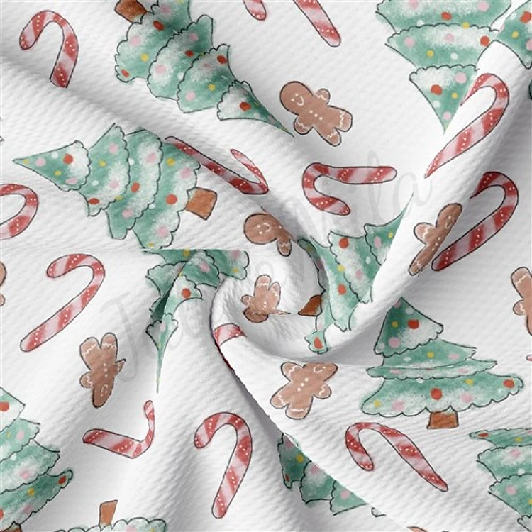 Christmas Printed Liverpool Fabric AA2103 & Get a Free $89.99 Embroidery Bundle