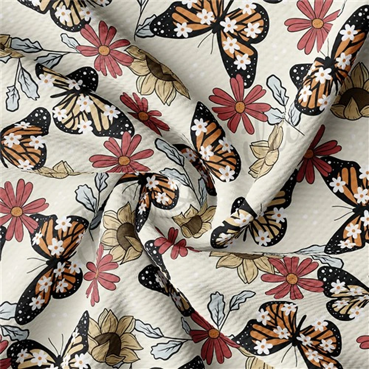 Butterflies Printed Liverpool AA1120 & Get a Free $89.99 Embroidery Bundle