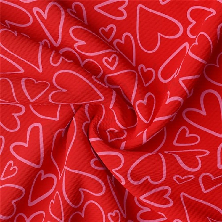 Valentine's Day Liverpool Bullet Textured Stretch Solid Strip Thick Knit Jersey Fabric