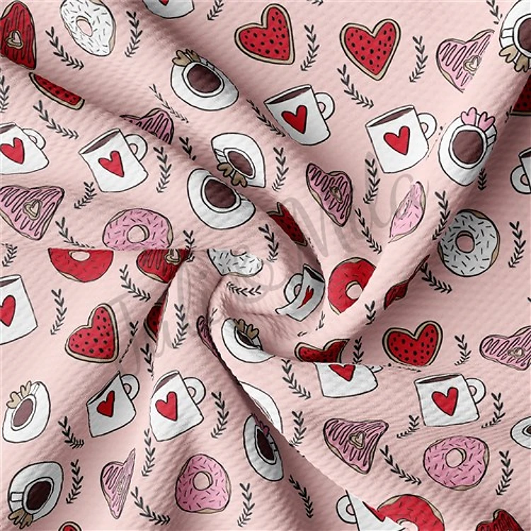 Valentine's Day Liverpool Bullet Textured Stretch Solid Strip Thick Knit Jersey Fabric