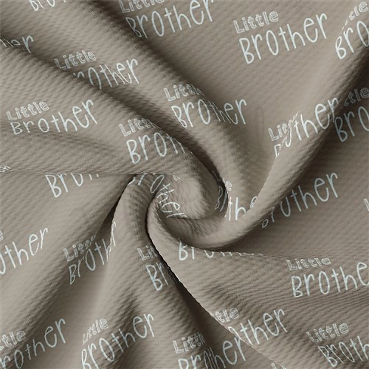 Little Brother AA2343 Liverpool Bullet Textured Stretch Solid Strip Thick Knit Jersey Fabric