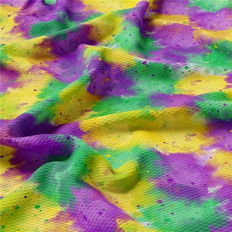 Mardi Gras Printed Liverpool Fabric AA1849 & Get a Free $89.99 Embroidery Bundle