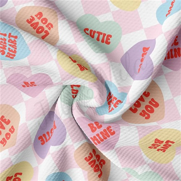 Valentine's Day Liverpool Bullet Textured Stretch Solid Strip Thick Knit Jersey Fabric