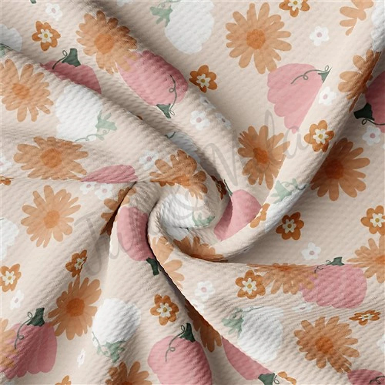 Fall Autumn Pumpkin Liverpool Bullet Textured Stretch Solid Strip Thick Knit Jersey Fabric