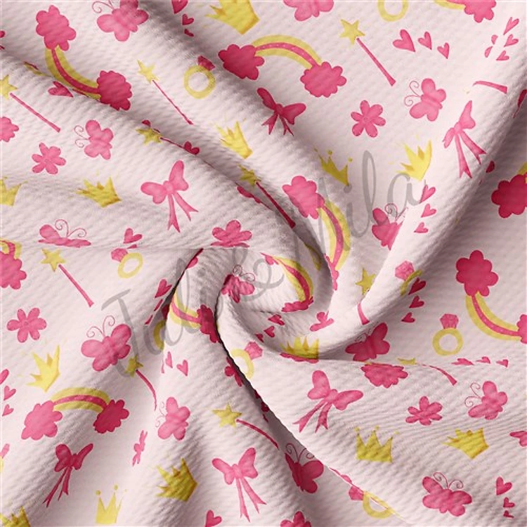 Princess Printed Liverpool 4 Way Fabric Bow princess & Get a Free $89.99 Embroidery Bundle