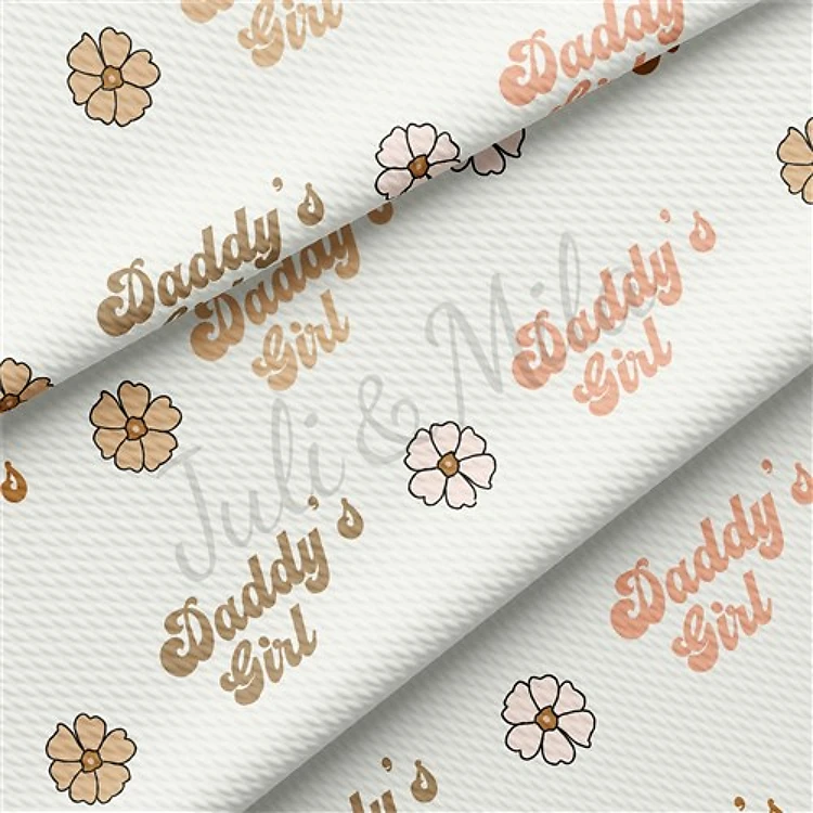 Daddy's Girl Liverpool Bullet Textured Stretch Solid Strip Thick Knit Jersey Fabric
