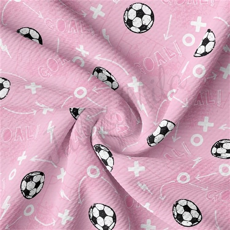 Soccer Liverpool Bullet Textured Stretch Solid Strip Thick Knit Jersey Fabric
