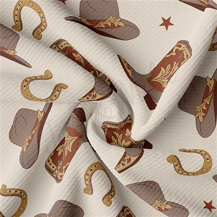 Boho Western Printed Liverpool Fabric AA2175 & Get a Free $89.99 Embroidery Bundle
