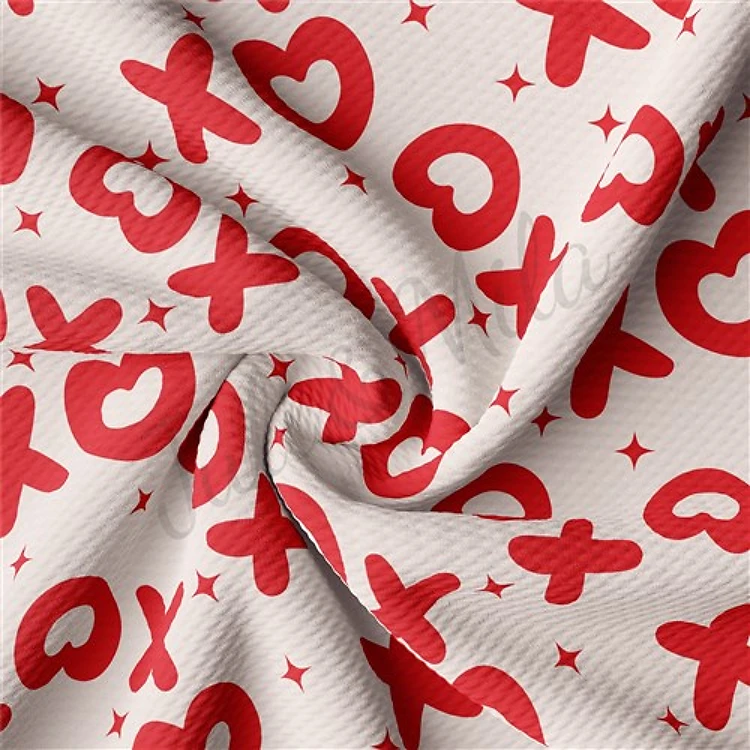 Valentine's Day Liverpool Bullet Textured Stretch Solid Strip Thick Knit Jersey Fabric