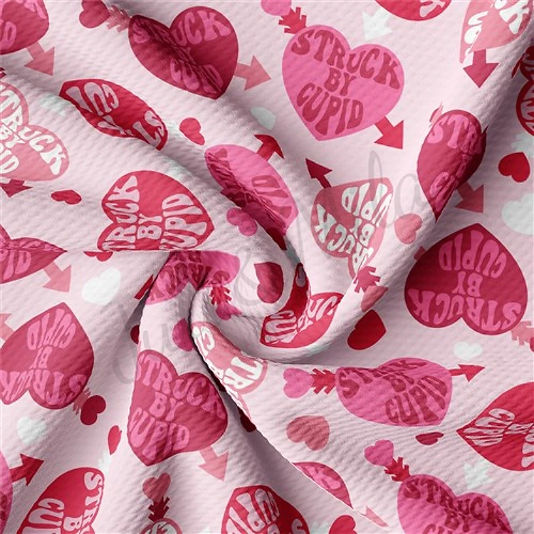 Valentine's Day Liverpool Bullet Textured Stretch Solid Strip Thick Knit Jersey Fabric
