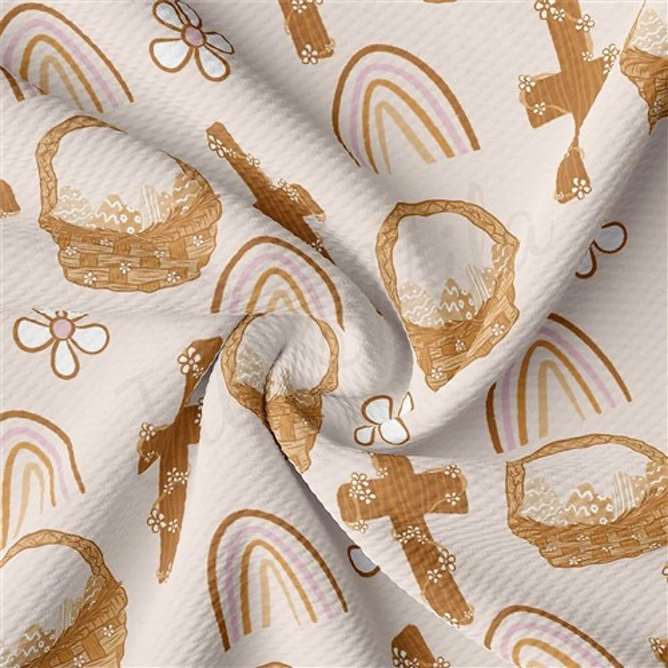 Easter Liverpool Bullet Textured Stretch Solid Strip Thick Knit Jersey Fabric