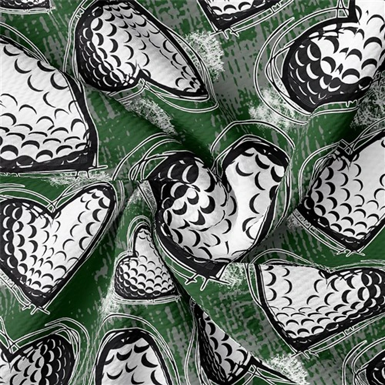 Golf Printed Liverpool Bullet Textured Stretch Solid Strip Thick Knit Jersey Fabric