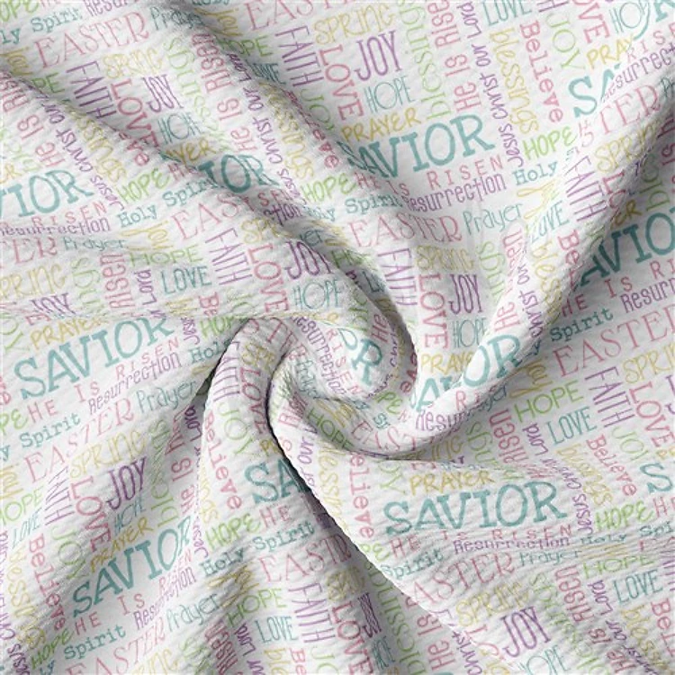 Easter AA2339 Liverpool Bullet Textured Stretch Solid Strip Thick Knit Jersey Fabric