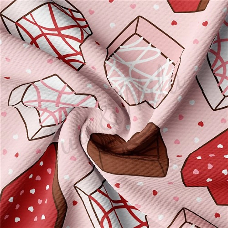 Valentine's Day Liverpool Bullet Textured Stretch Solid Strip Thick Knit Jersey Fabric