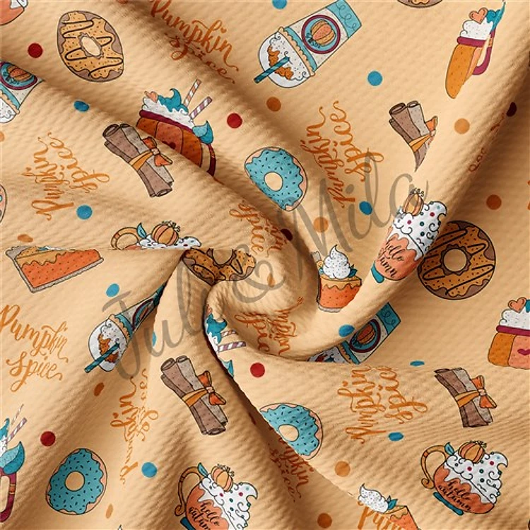 Printed Liverpool 4 Way Fabric helloautumn & Get a Free $89.99 Embroidery Bundle