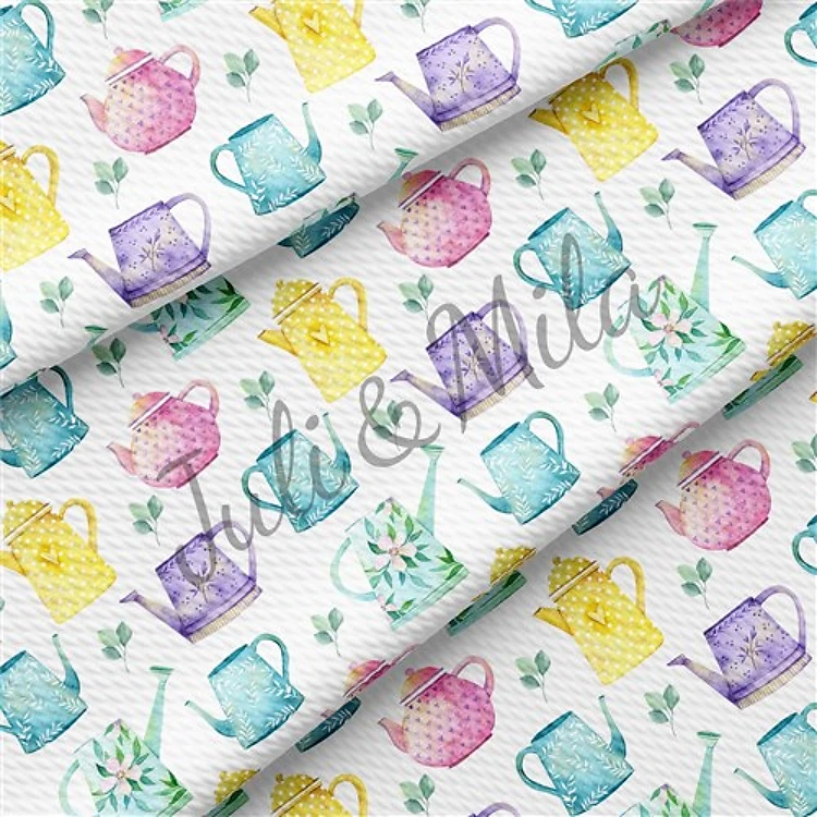 Easter Printed Liverpool Fabric Egg Bunny Pastel(E32) & Get a Free $89.99 Embroidery Bundle
