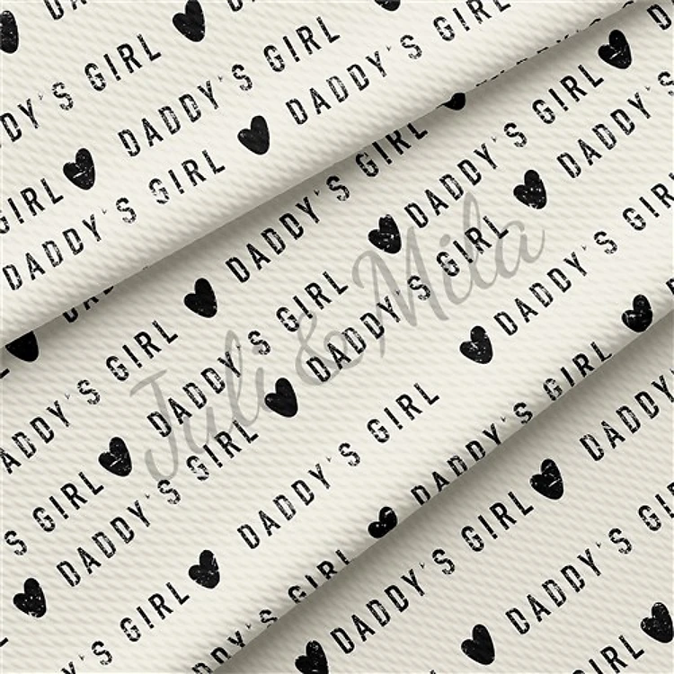 Daddy's Girl Printed Liverpool Fabric (Daddy'sGirl3) & Get a Free $89.99 Embroidery Bundle