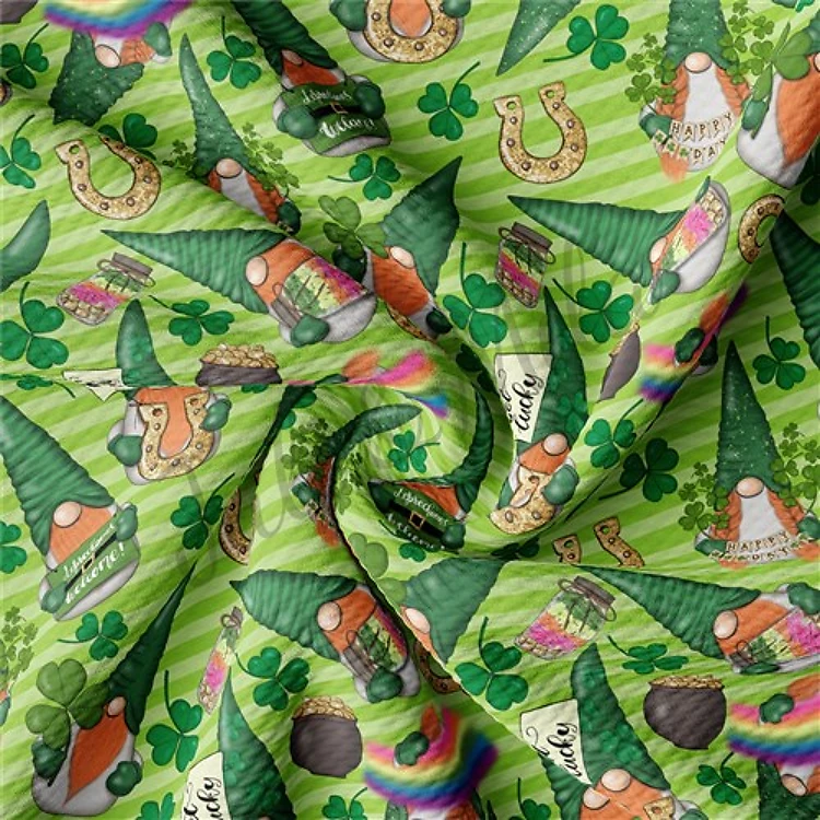 St. Patrick's Day Liverpool Bullet Textured Stretch Solid Strip Thick Knit Jersey Fabric