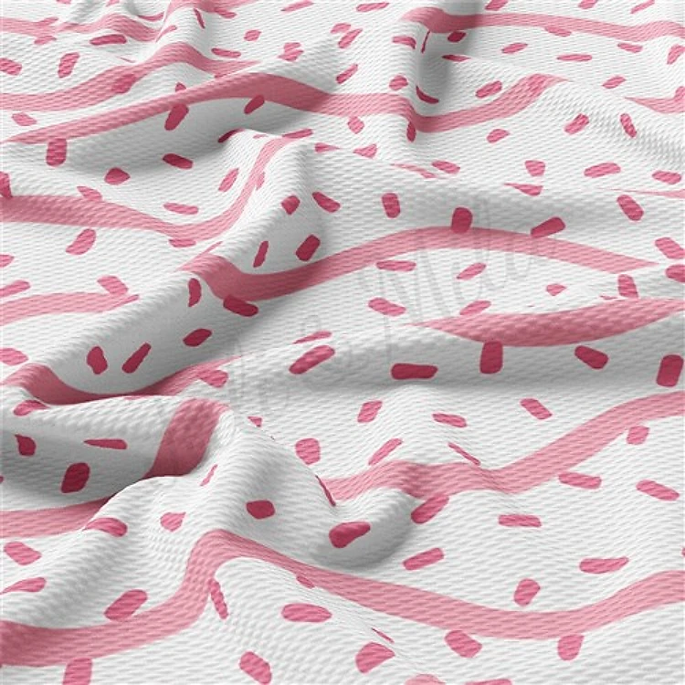 Valentine's Day Liverpool Bullet Textured Stretch Solid Strip Thick Knit Jersey Fabric