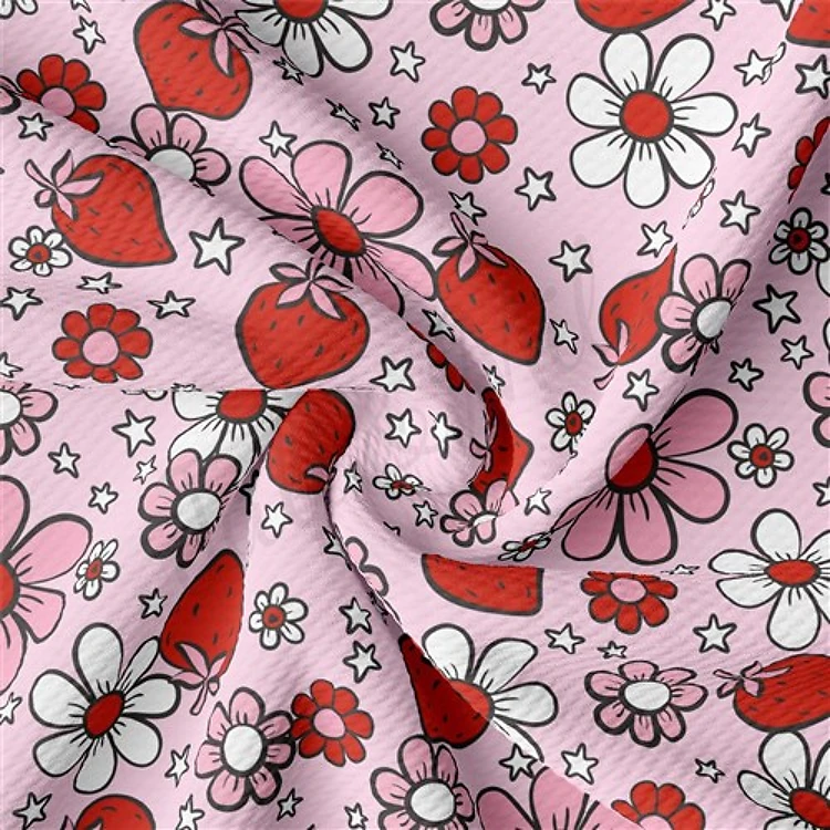 Valentine's Day Liverpool Bullet Textured Stretch Solid Strip Thick Knit Jersey Fabric