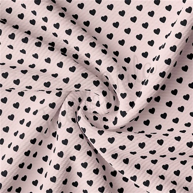 Valentine's Day Liverpool Bullet Textured Stretch Solid Strip Thick Knit Jersey Fabric