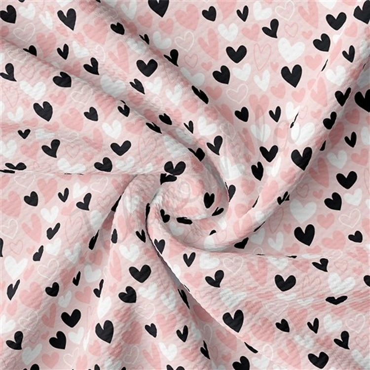 Valentine's Day Liverpool Bullet Textured Stretch Solid Strip Thick Knit Jersey Fabric