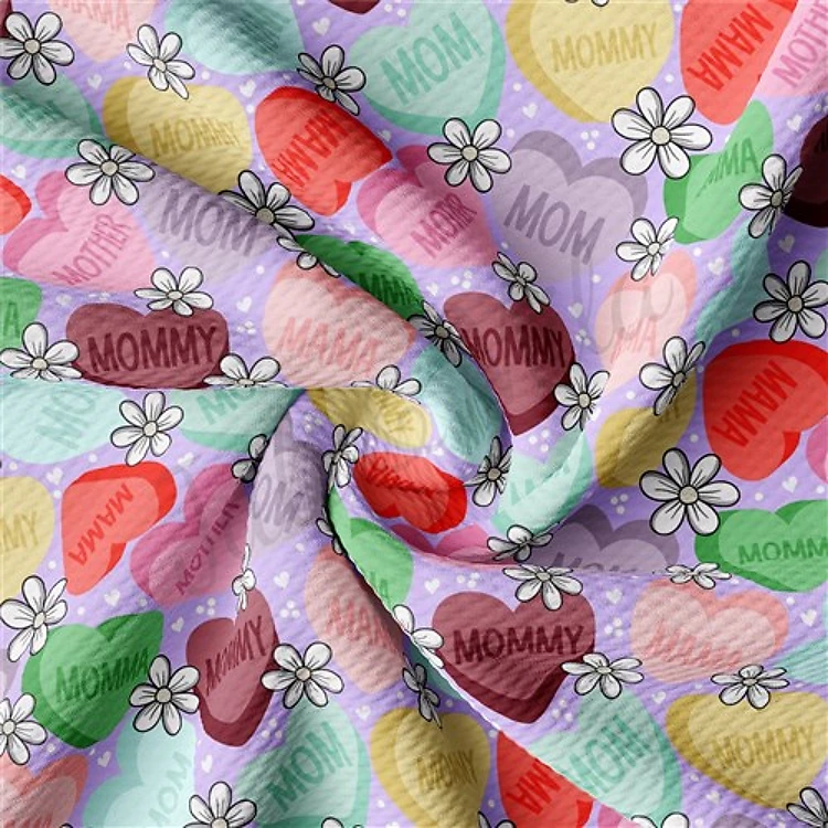 Mom Mother's Day Liverpool Bullet Textured Stretch Solid Strip Thick Knit Jersey Fabric