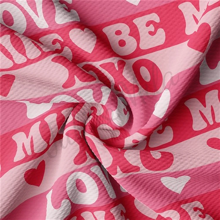 Valentine's Day Liverpool Bullet Textured Stretch Solid Strip Thick Knit Jersey Fabric