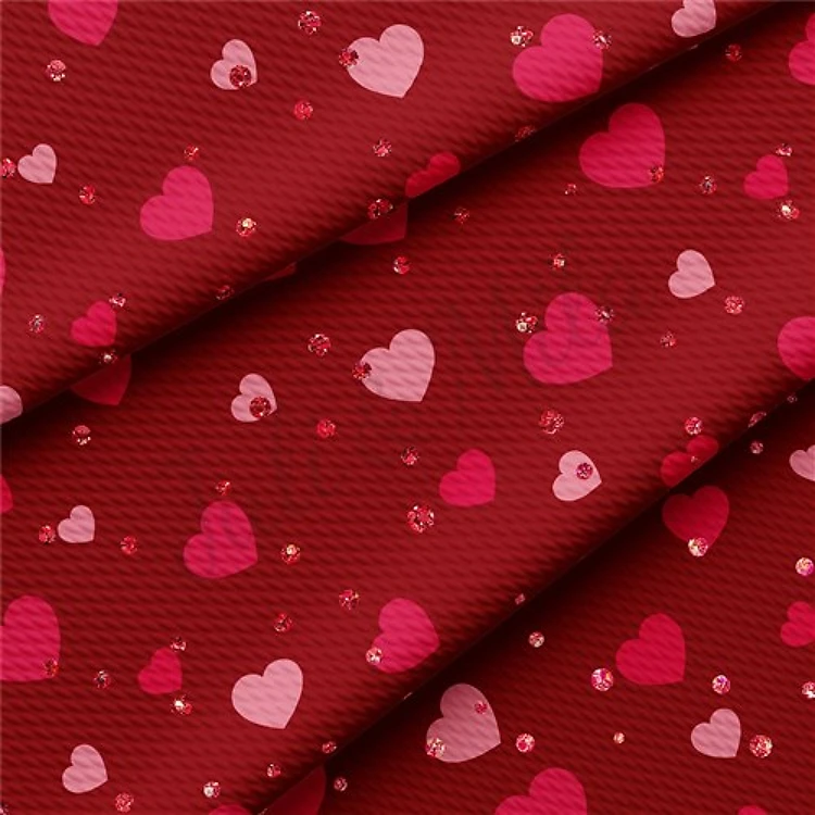 Valentine's Day Liverpool Bullet Textured Stretch Solid Strip Thick Knit Jersey Fabric