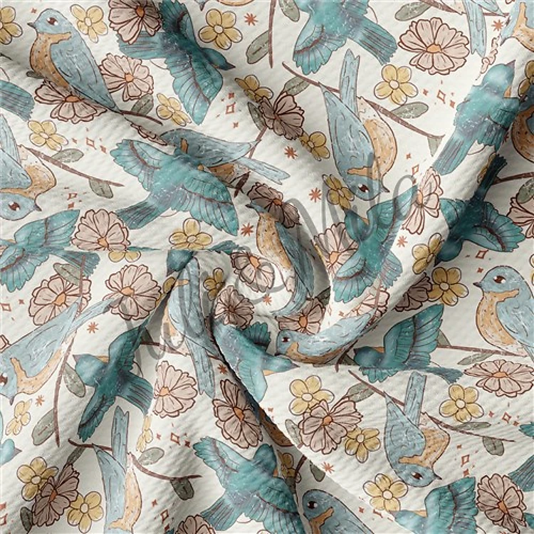Printed Floral Fabric for Bows Sunflowers (F72) & Get a Free $89.99 Embroidery Bundle