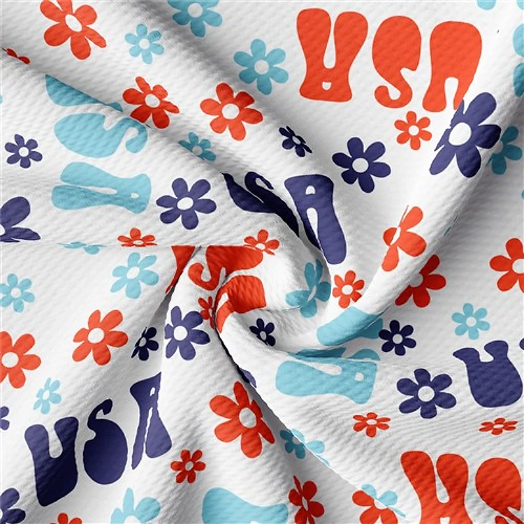 Patriotic 4th of July Liverpool Fabric PT60 TBP102 & Get a Free $89.99 Embroidery Bundle