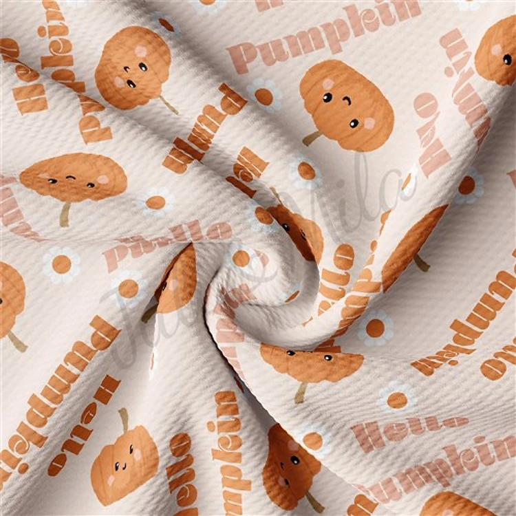 Fall Autumn Tree Liverpool Bullet Textured Stretch Solid Strip Thick Knit Jersey Fabric