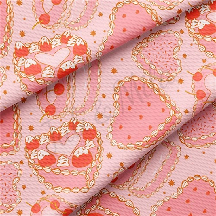 Valentine's Day Printed Liverpool Bullet Textured Stretch Solid Strip Thick Knit Jersey Fabric