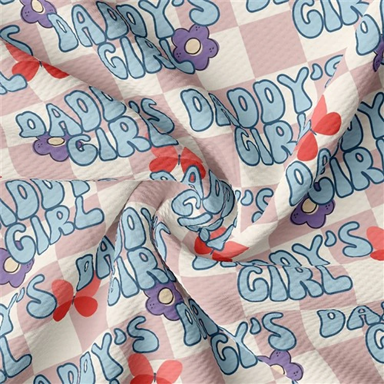 Printed Liverpool Fabric AA2517 Daddy's Girl & Get a Free $89.99 Embroidery Bundle