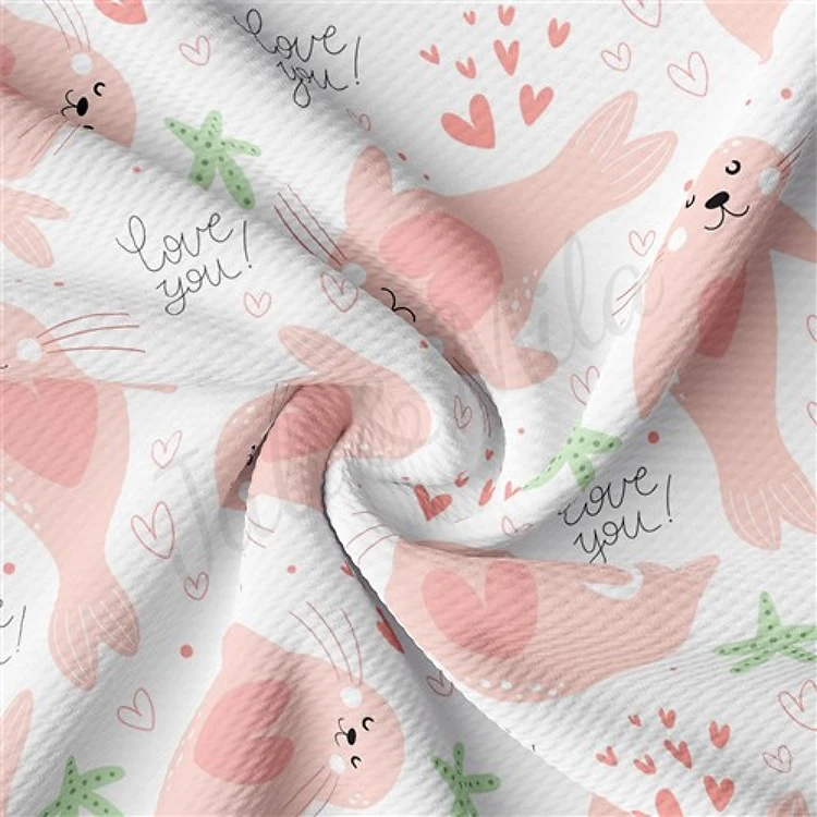 Valentine's Day Liverpool Bullet Textured Stretch Solid Strip Thick Knit Jersey Fabric