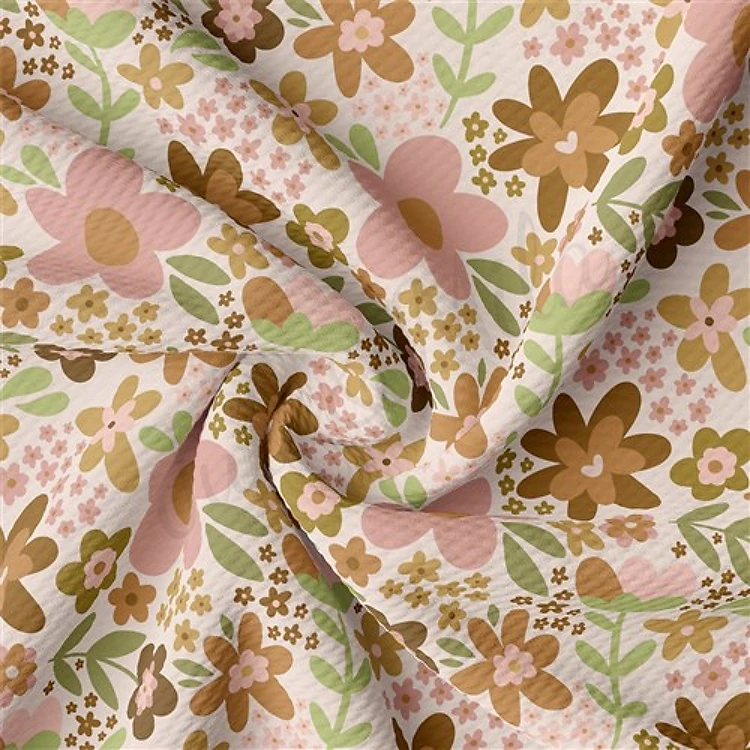 Floral Printed Liverpool Fabric AA1794 & Get a Free $89.99 Embroidery Bundle