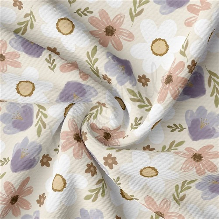 Floral Printed Liverpool Fabric AA1825 & Get a Free $89.99 Embroidery Bundle