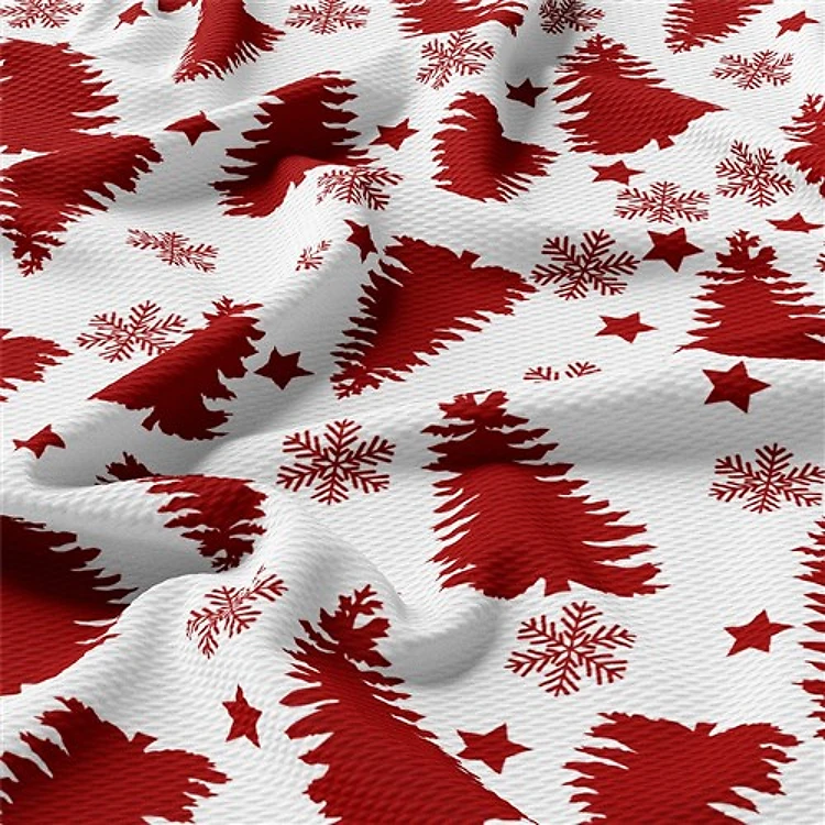 Christmas Printed Liverpool Fabric AA1841 & Get a Free $89.99 Embroidery Bundle