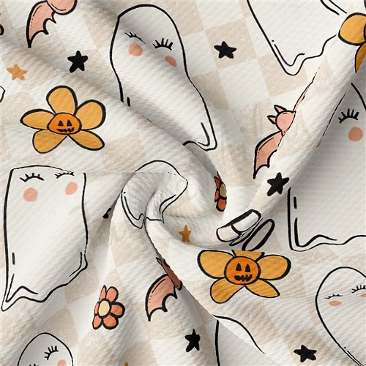 Fall Autumn Pumpkin Printed ghost AA1869 & Get a Free $89.99 Embroidery Bundle