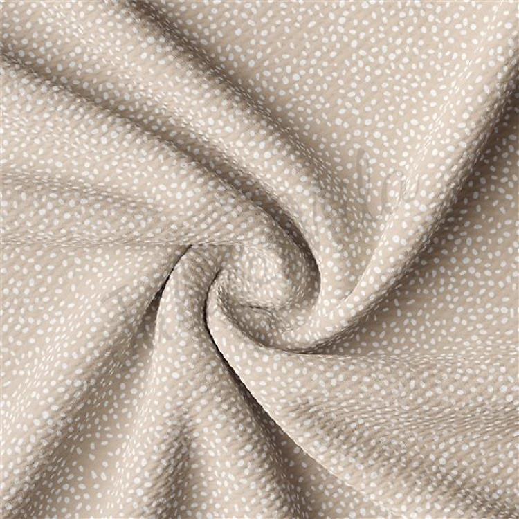 Liverpool Bullet Textured Stretch Solid Strip Thick Knit Jersey Fabric
