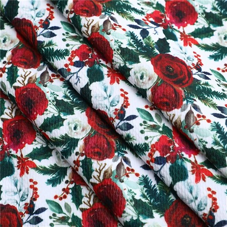 Printed Floral Liverpool Bow Floral Christmas AC6 & Get a Free $89.99 Embroidery Bundle
