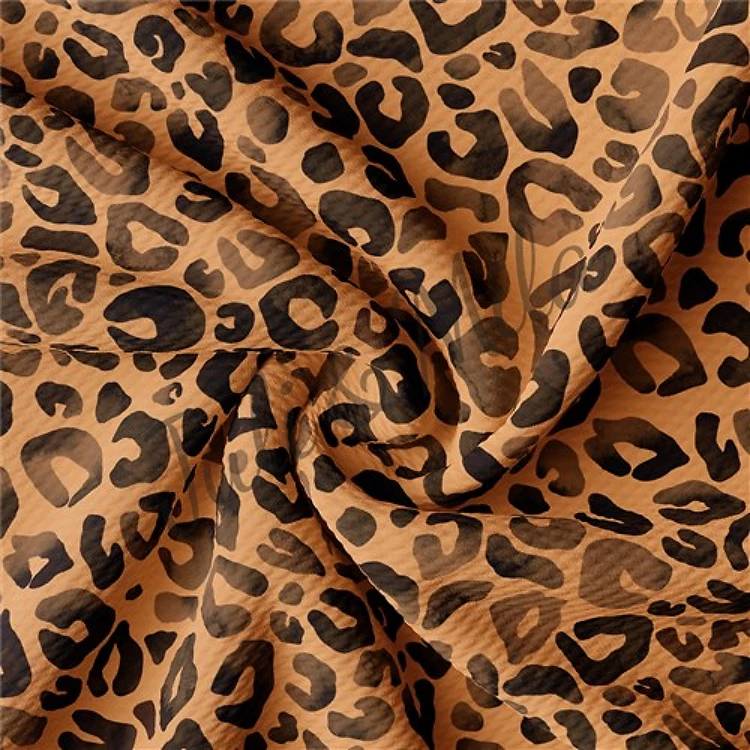 Cheetah Leopard Printed Liverpool Fabric tiger & Get a Free $89.99 Embroidery Bundle