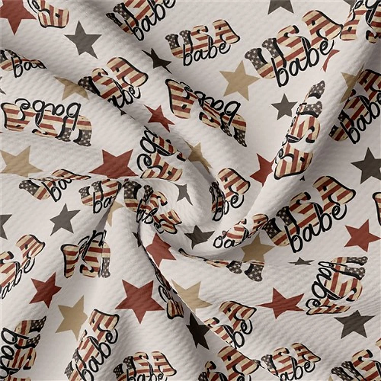 Printed Liverpool Bullet Textured Stretch Solid Strip Thick Knit Jersey Fabric
